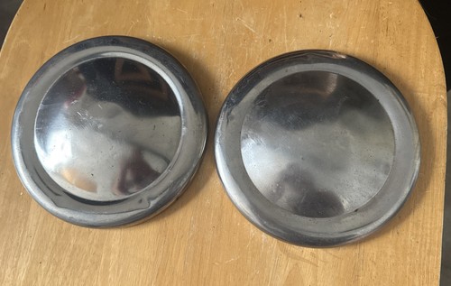 Vintage chrome hub caps - hub, 7"