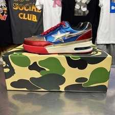 Bape Roadsta Navy/Red/Gold Sta Size 5 6 7 8.5 9.5 11 12 13