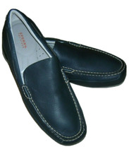 Sperry Top Sider Loafer Navy Blue Leather Shoes Size