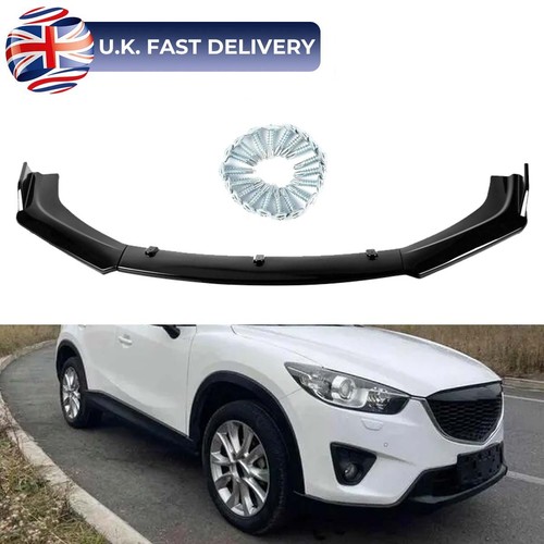 Gloss black lower front bumper - black,