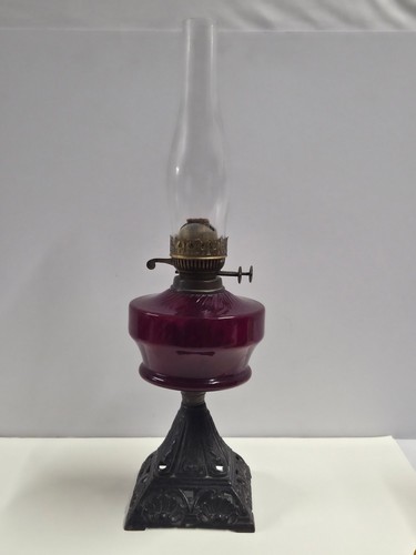 Vintage oil lamp - oil, ruby