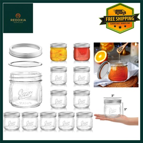 Wide mouth mason - 12, jars