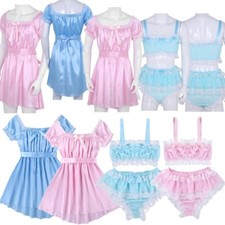 Sissy Mens Lingerie Lace Satin