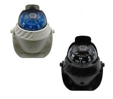 Illuminated Pivoting Marine Navigation Compass (Mounting Bracket Black White)