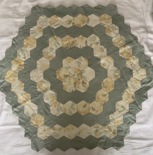 Handmade patchwork quilt sage - patchwork, quilt,