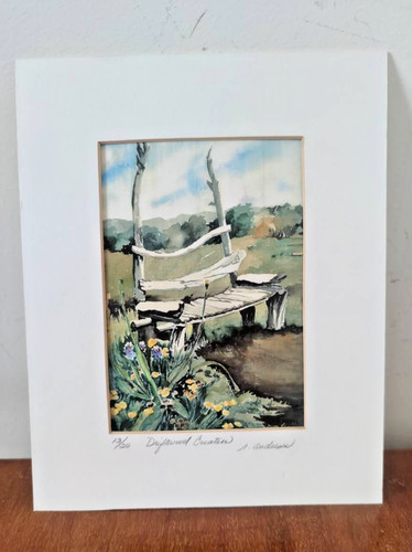 Framed signed and - signed, numbered