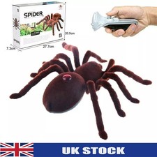 Remote Control Creepy Soft Scary Plush Spider Infrared RC Tarantula Kid Toys ~~