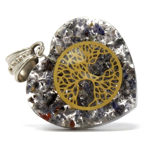 Orgonite power pendant heart - pendant,