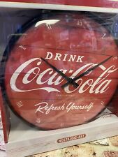 Coca Cola Wall Clock, ideal for home, workshop, mancave 31cm dia.