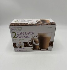 2 x Latte Glasses Cappuccino