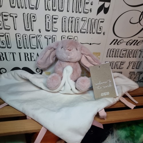 Mamas papas pink bunny - mamas, white
