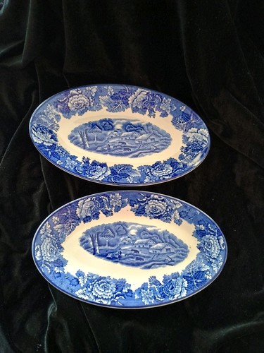 Enoch woods ware blue white - enoch,