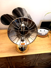 Working 1950s Vintage Bialaddin Bowlfire Heater Lamp Stove Vapalux Paraffin #B