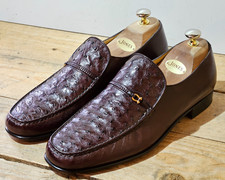 STEMAR OXBLOOD BROWN OSTRICH