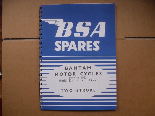 Bsa bantam 125 parts book - bsa,