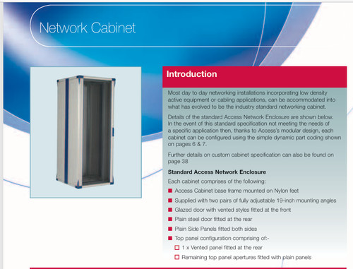 42u network server cabinet - network,