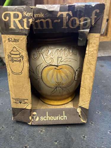 Vintage german pottery rumtopf - german,