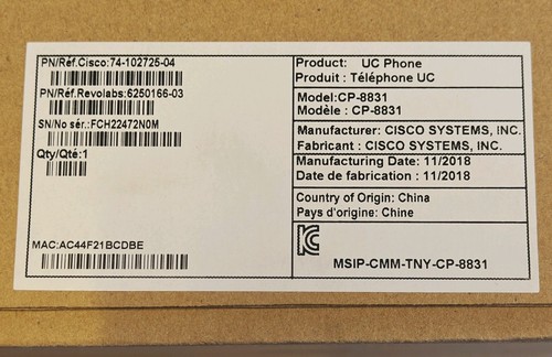 Cisco 8831 voip conference - cp-8831,