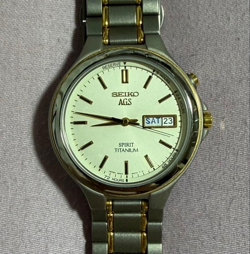Seiko ags spirit titanium 5m23 - titanium,