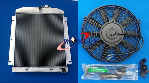 3row aluminum radiator fan - radiator+fan, for