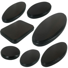 Wooden base plinth for figurine model trophy display solid wood felt base boxed