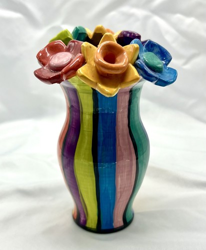 Mary rose young signed striped - rose,
