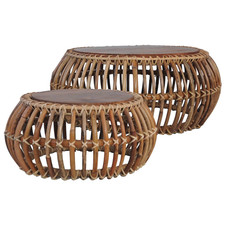 Natural Rattan Coffee Tables
