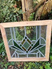 Stained glass leaded window