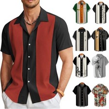 UK Men Bowling Shirt Cuban