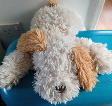 Vintage The Cuddle Crew Asda Cream & Brown Floppy Puppy Dog Soft Toy Plush