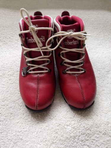 Timberland boots red - boots, genuine