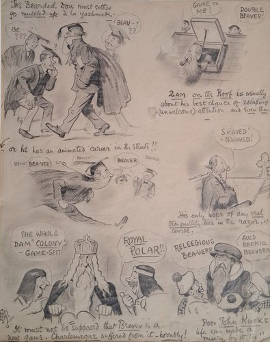 Original pencil sketch cartoon