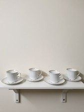 4 x Seltmann Weiden Porcelain Hot Tea /Coffee Cups & Saucers Julia Pattern 3.5"