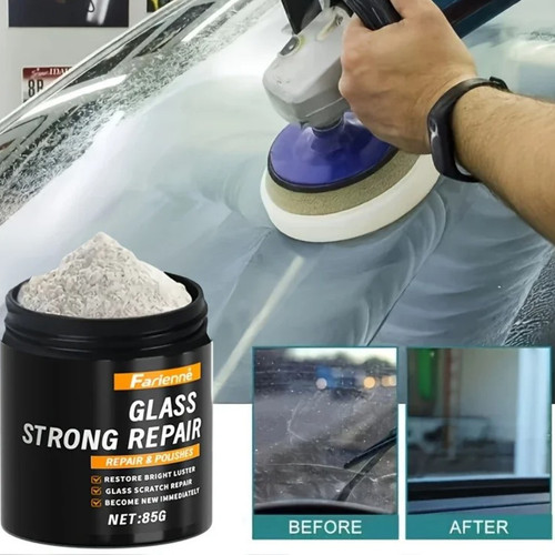 Glass scratch repair - scratch, powder