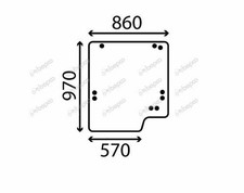 for, JCB Telehandler WINDSCREEN FLAT - TINTED 525 527 530 535 537 540 