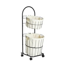 Laundry Basket Trolley 37L