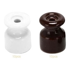 10Pcs Porcelain Insulators