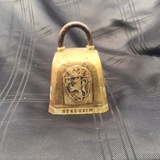 Proper Quality  Made Antique Stalheim Norge 1914 Brass Cow Bell