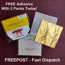 100 Gold Leaf Sheets 24ct