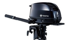 5HP TOHATSU Long Shaft Tiller 4 Stroke Outboard EXTRA Carry Handles 26kg! MFS5D