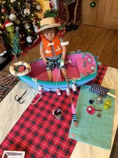Our Generation Rowing Boat - original Accessories & Boy doll Theo "VGC" (Rare)