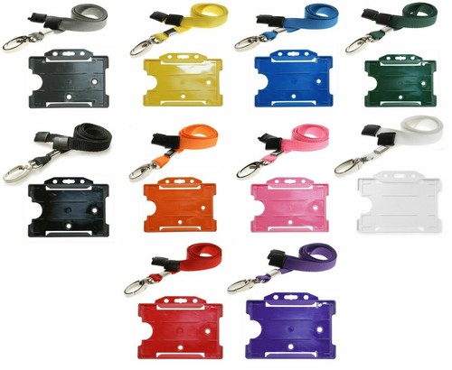 Card holder with soft - id, neck