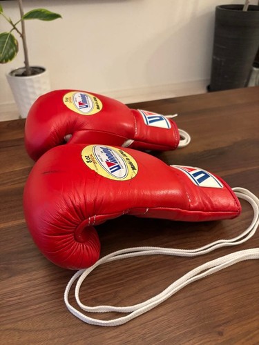 Winning boxing gloves lace - gloves, up