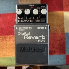 Boss RV-2 Digital Reverb 1980s Vintage Made in Japan