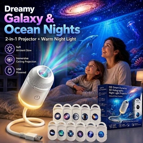 Portable led galaxy ocean - 4k,