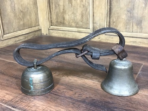 Antique pair bronze cow - pair, of