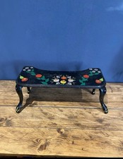 Antique Cast Iron Pot Belly Stove , Bargeware Trivet , Pot Stand