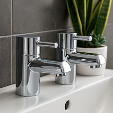 Bathroom bath pillar taps - bathroom,