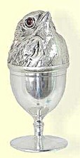 CHICK EGG CUP SILVER PLATED