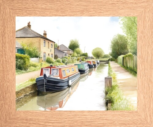 Grand union canal boat - grand, barge